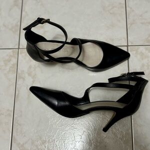 Black Leather Aldo Heels size 7
